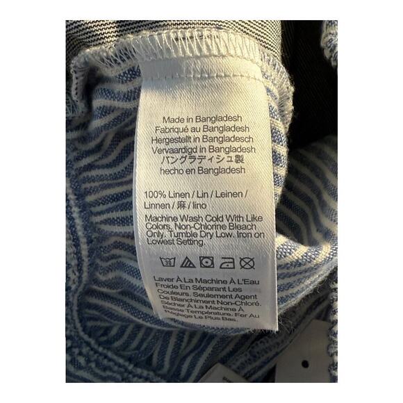 NEW Crewcuts Boys’‎ Size 10 Blue & White Kids' printed pull-on linen short NWT - Picture 4 of 5